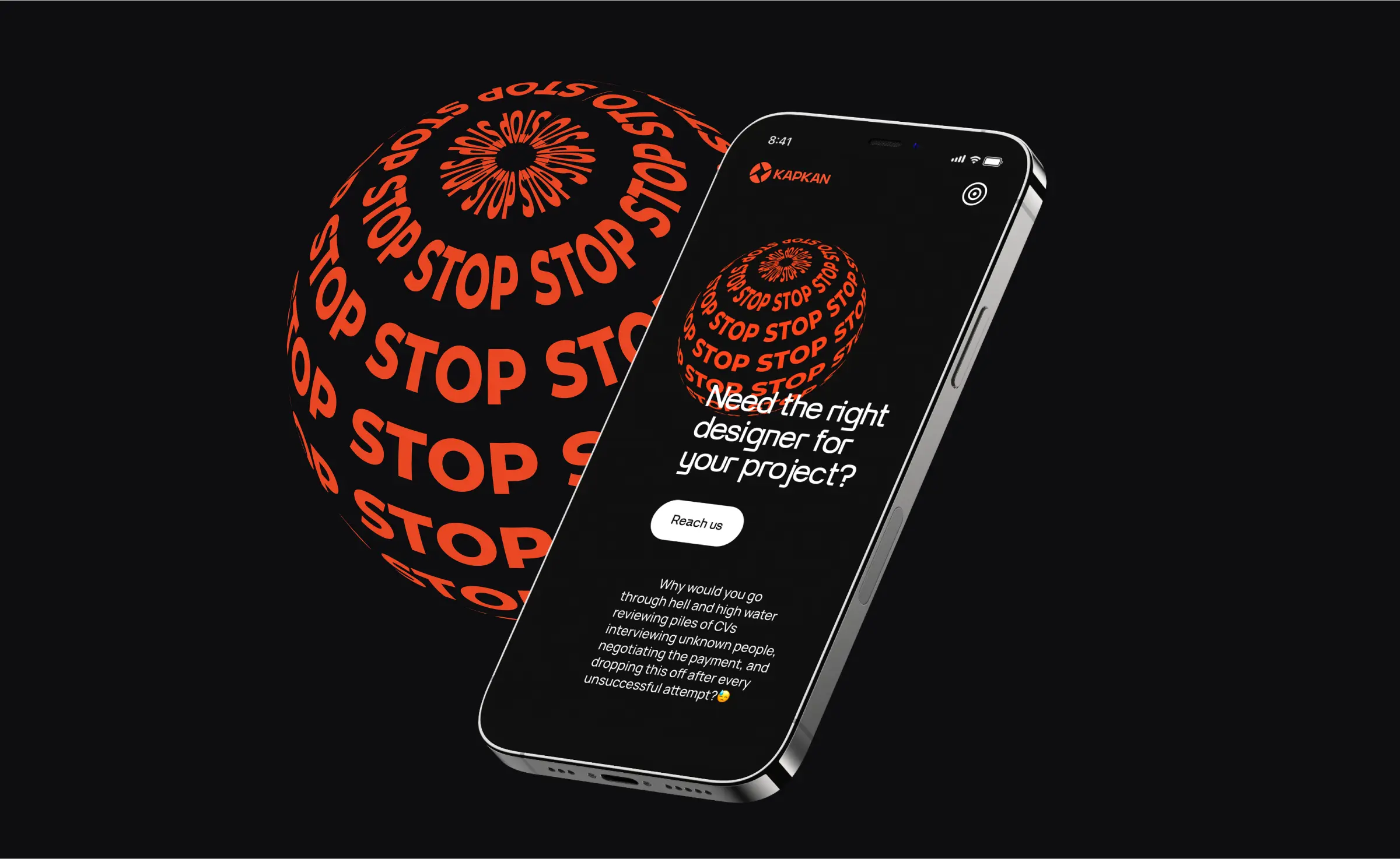 A screenshot of the Kapkan website displayed on a mobile device