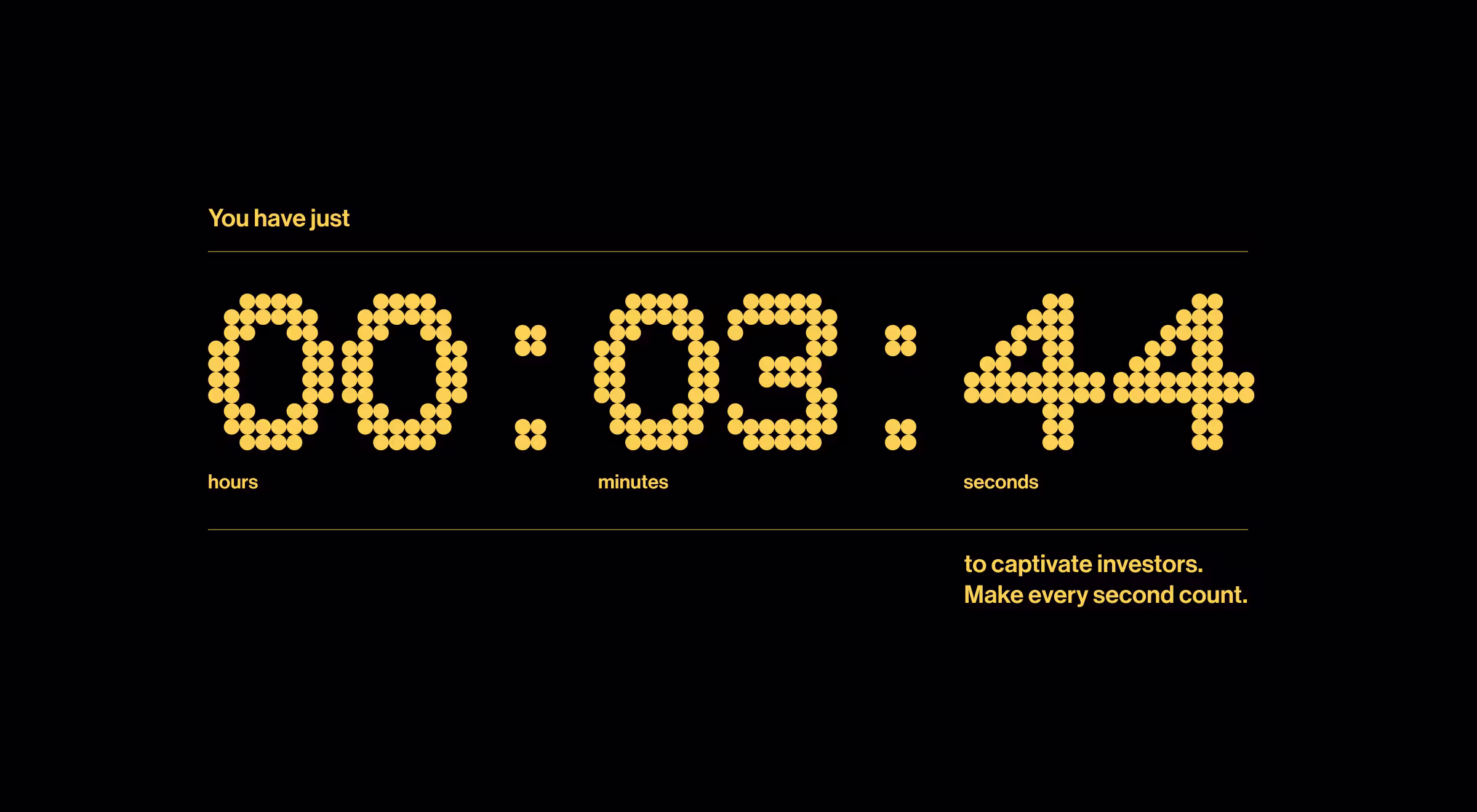How much time do investors spend on a pitch deck?