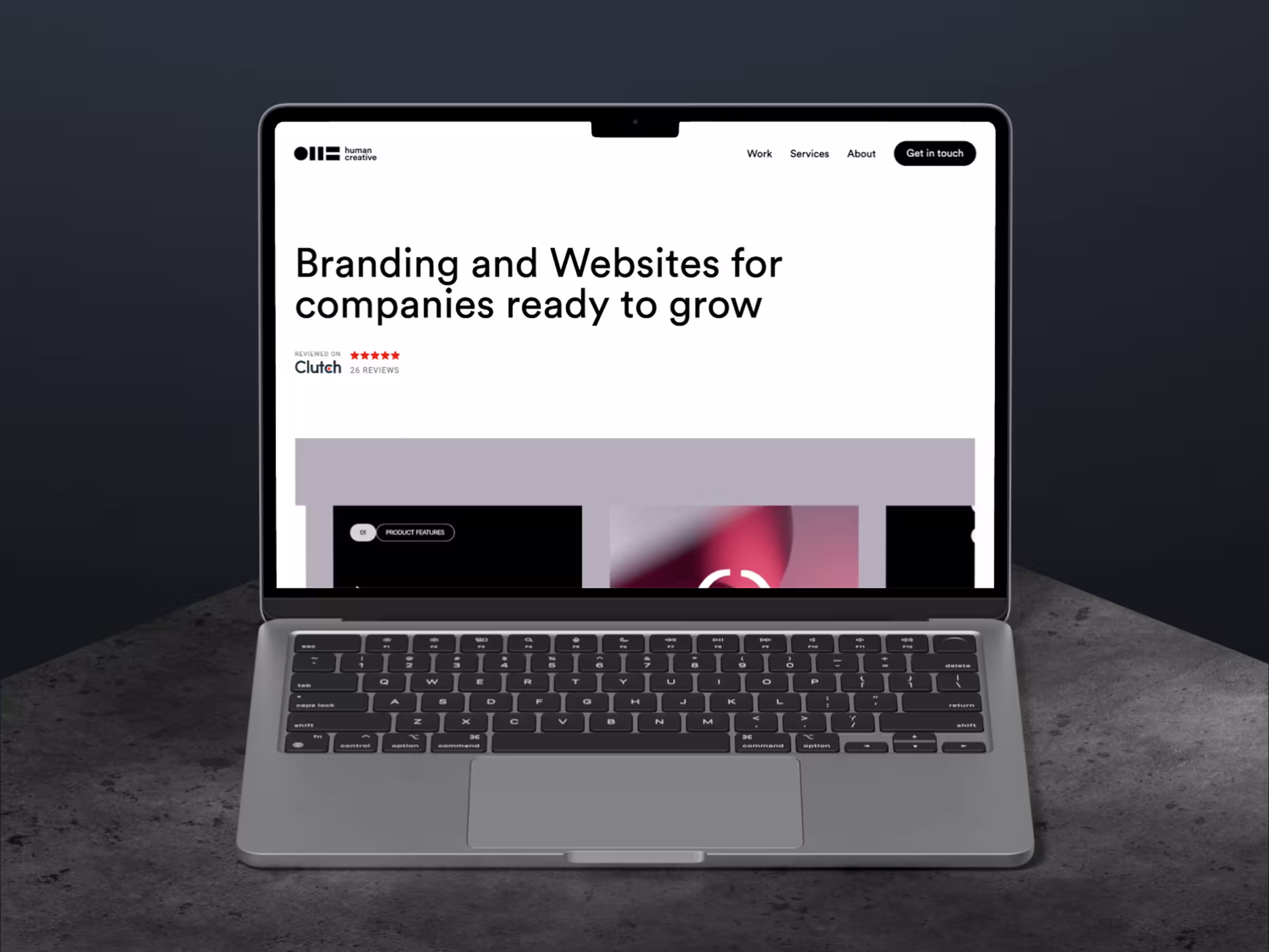 The web page of Human Creative