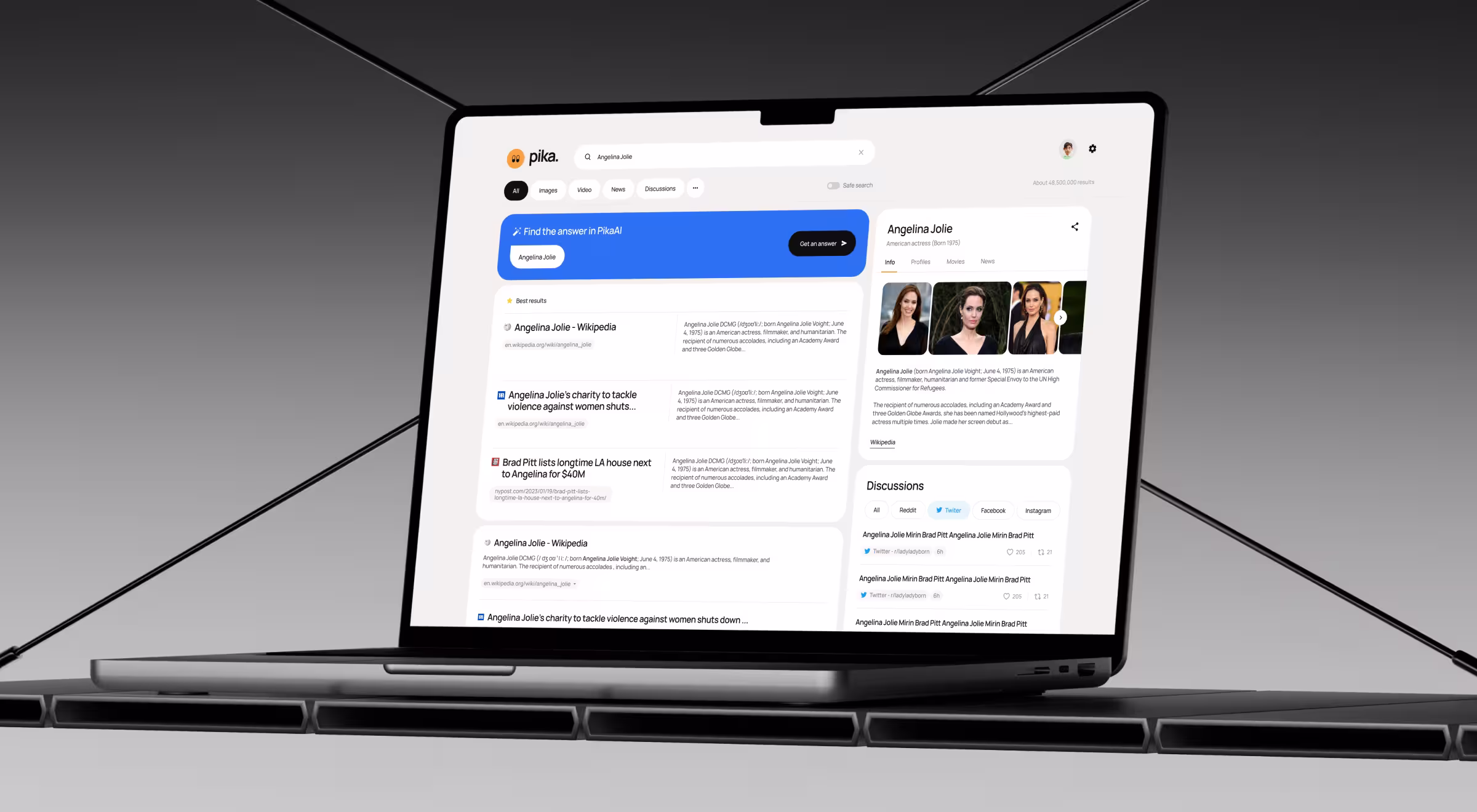 Modern analytics dashboard interface displaying user engagement metrics, KPI charts, retention data, and business performance insights in a dark UI.