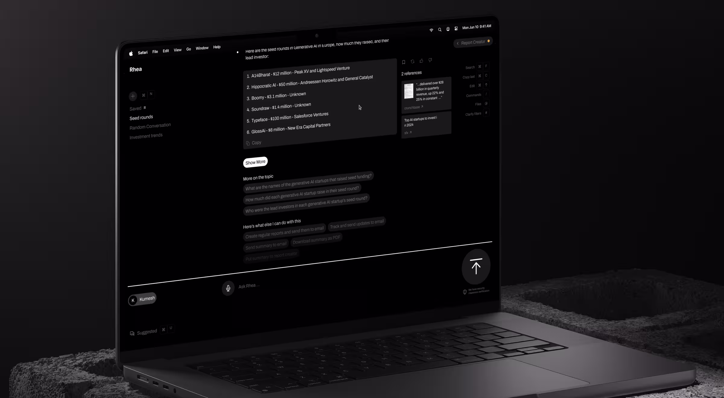 AI-powered customer engagement workspace designed to help teams analyze conversations, uncover insights, and identify opportunities to strengthen customer relationships over time.