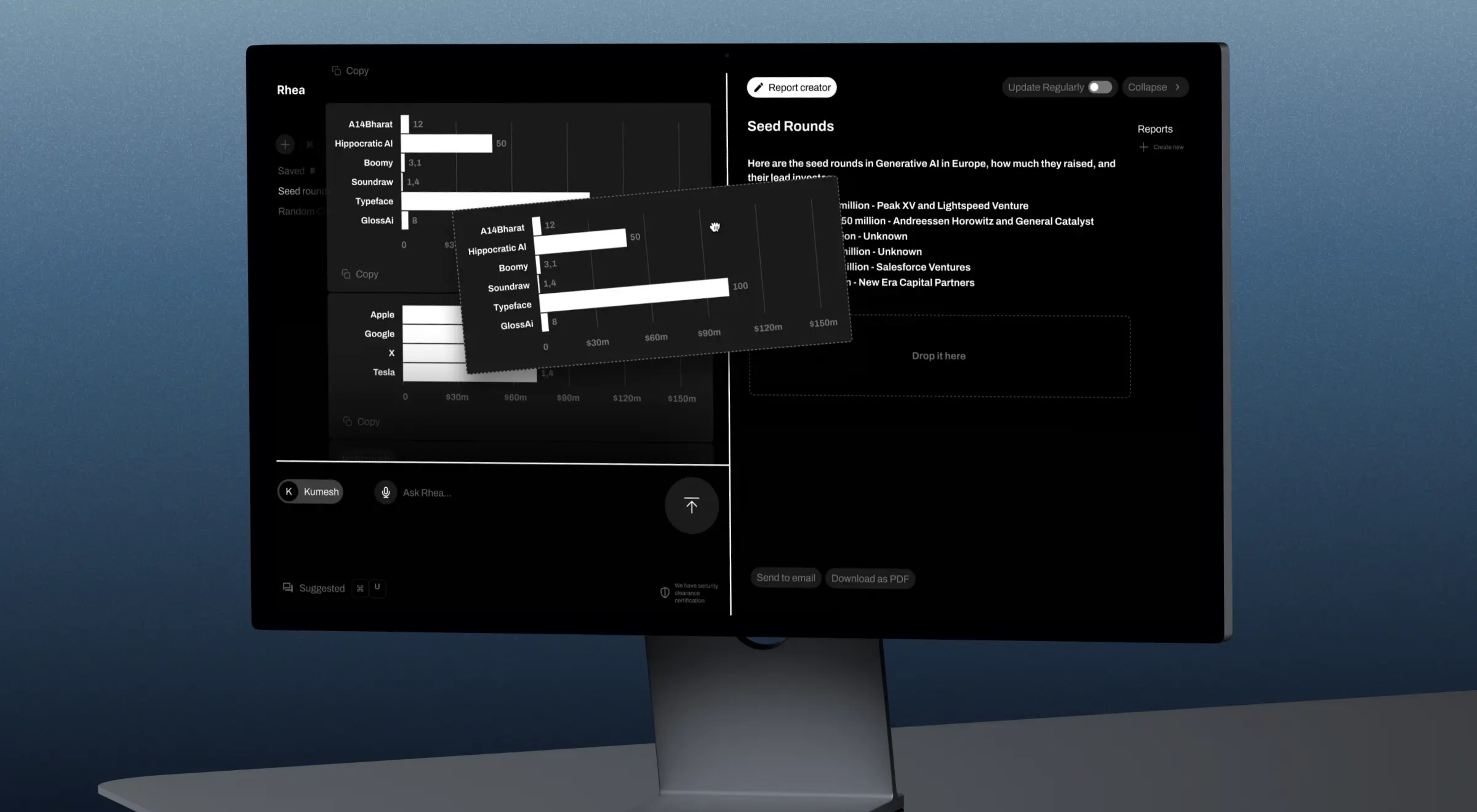 Three DeFi wallet screens: portfolio balance, yield strategy cards with APY and security scores, and settings menu